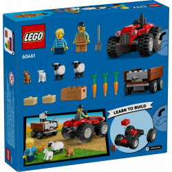 Klocki LEGO 60461 Czerwony traktor z przyczepą i owcą CITY